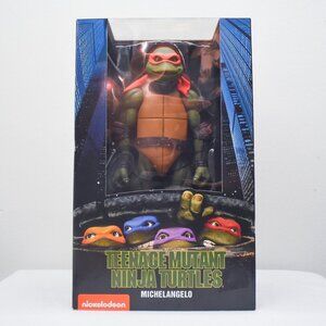 NECA TMNT Teenage Mutant Ninja Turtles 1:4 Scale Michelangelo Figure New